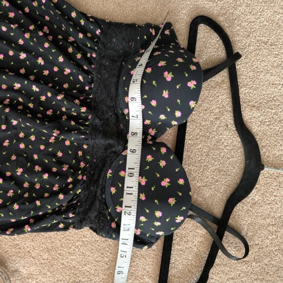 Vintage Y2K Babydoll Barbie Floral Babydoll Lolita Cute Feminine Slip Dress S - Picture 4 of 6